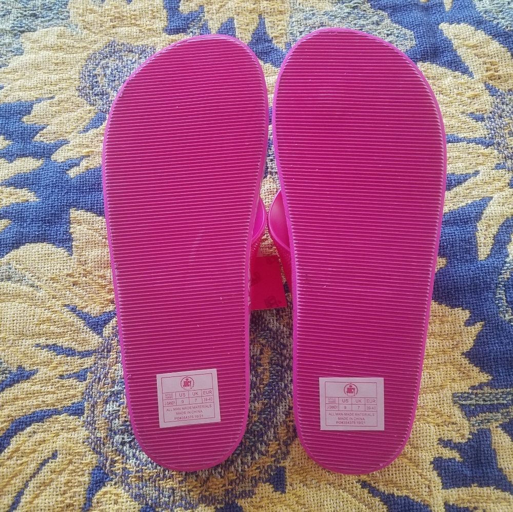 Juicy Couture Rhinestone Flip Flops - Picture 5 of 10